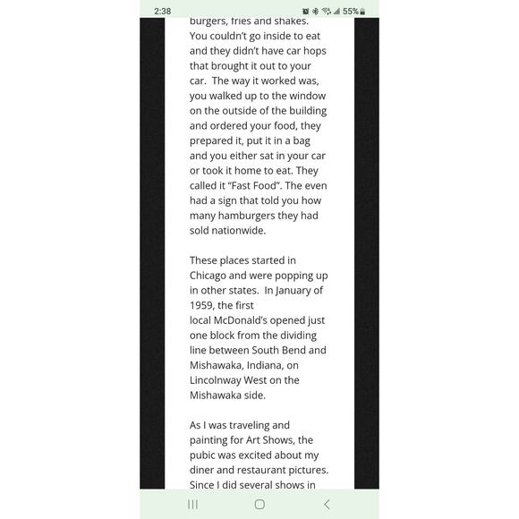 Signed and Framed Larry Johnston McDonalds in Neon photo Print Art - Picture 9 of 9